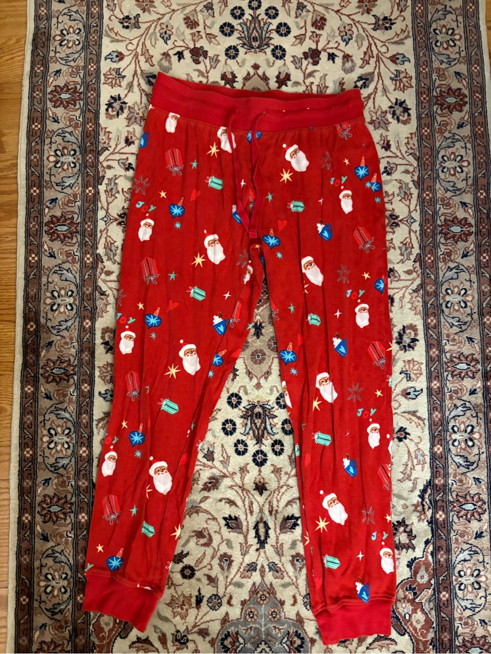 Red Christmas Santa PJ Pants